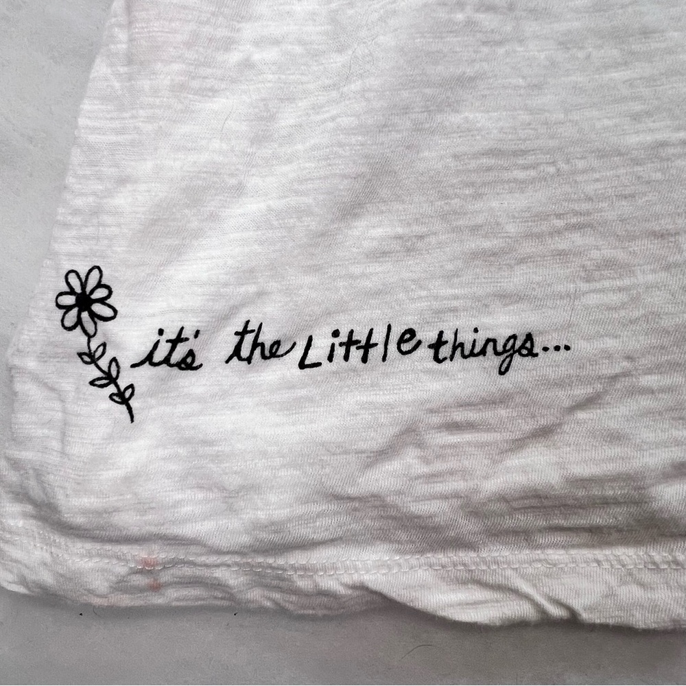 Natural Life Womens Oversized Cotton Doodle Tee Sz XXL Boho Hippie Casual - Picture 10 of 14